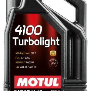 3374650284583 A1-013 Aceite Motul 4100 Turbolight 10W-40 1L Nivel A4