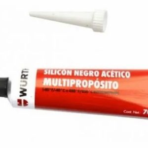 7501047407980 EXIB_027 089052310 Wurth Silicon Acetico Multiproposito Negro  70g EXIBIDOR